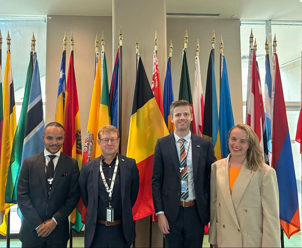 Team 🇧🇪 Belgium sets sail into week 1️⃣ of the second preparatory committee on #BBNJ, the Biodiversity Beyond National Jurisdiction Treaty. 

🇺🇳 Ready to navigate two weeks of crucial negotiations on the future of our ocean 🌊 !#BBNJBrussels #BBNJprepcom