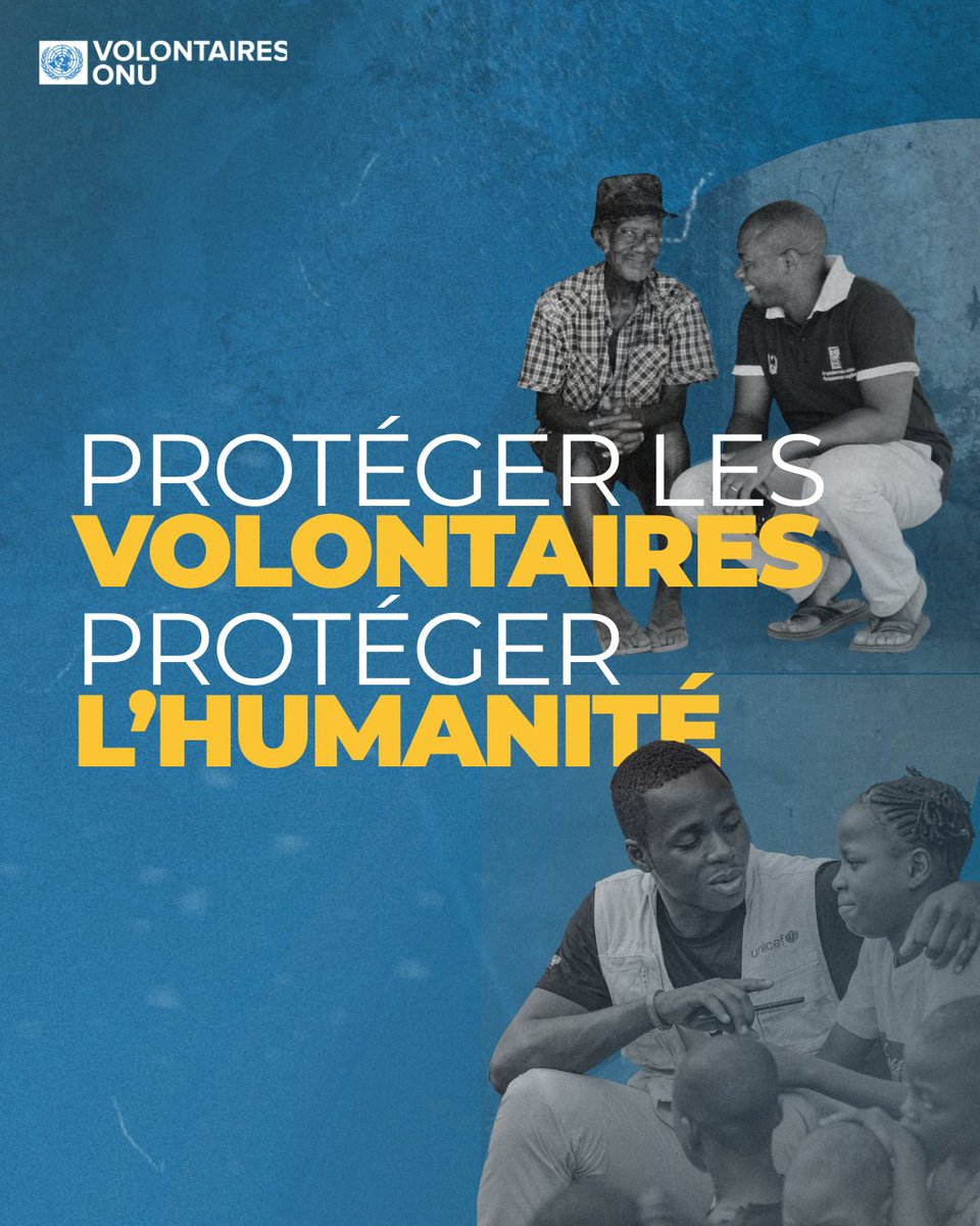 pvnuguinee's tweet photo. Conflits, changements climatiques, pandémies, famine… Le monde fait face à des crises d’une complexité sans précédent.
Et pourtant, les #VNUs continuent d’#agirpourlhumanité, offrant leur soutien et leur solidarité à celles et ceux qui en ont le plus besoin.
@UNV_ROWCA
#JMAH2025 https://t.co/LwEHfaxnQU