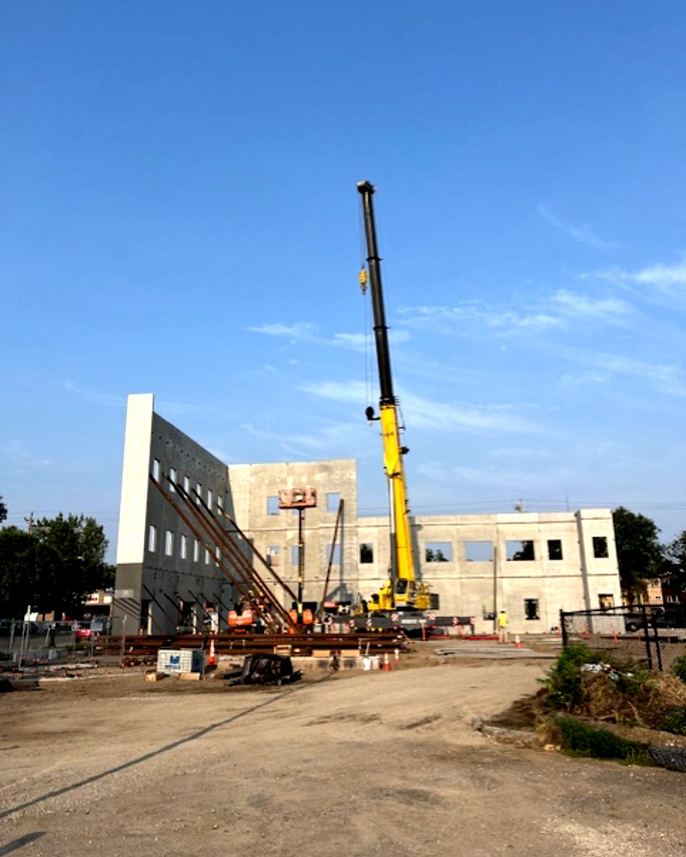 #MenaandawiweMondays | Update!

Exciting progress is taking place at the Menaandawiwe Wellness Campus! The construction crew has set the large concrete wall panels that will form the outer walls.

#MyIHB #Menaandawiwe #UrbanIndianHealth #CommunityWellness #BuildingOurFuture