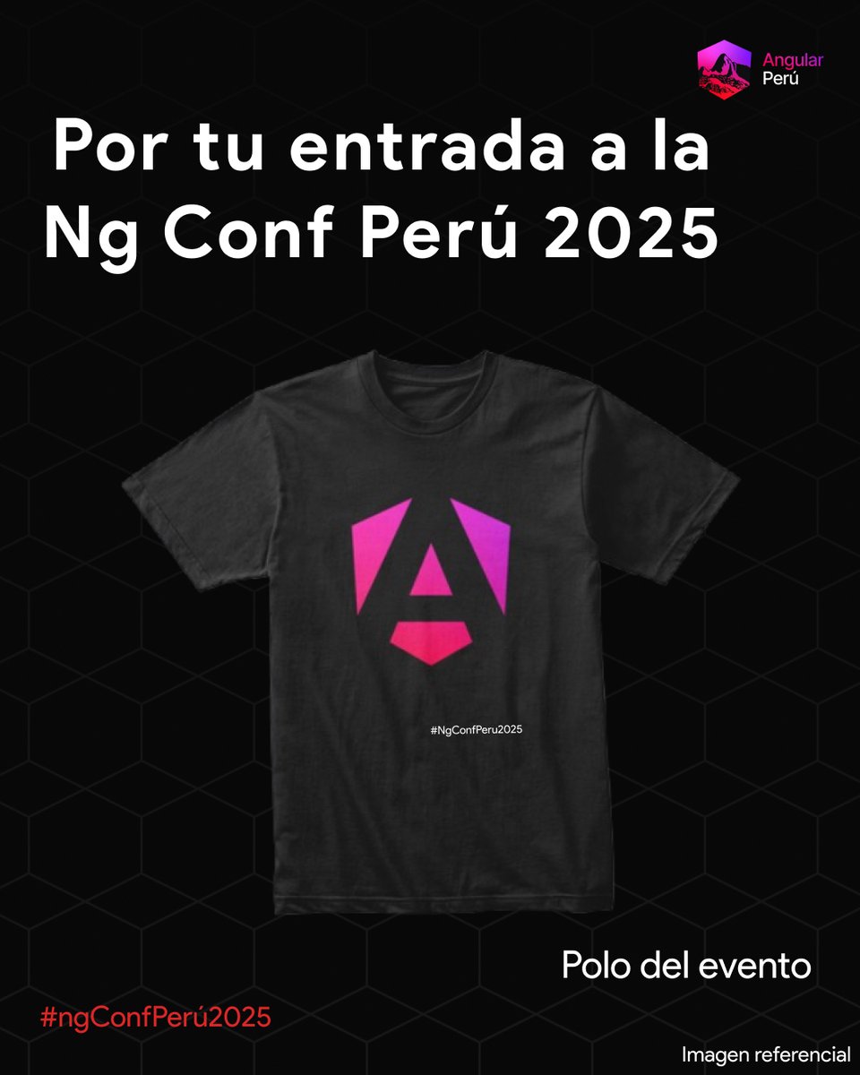 AngularPeruNG's tweet image. ¡Última semana para comprar tus entradas para la #NgConfPeru2025!

#Angular #WebDevelopment #Conferencia 

Por comprar tu entrada, ¡recibirás este pack de swags!

Link de compra: ngconf.angular-peru.com/ticket-confirm…