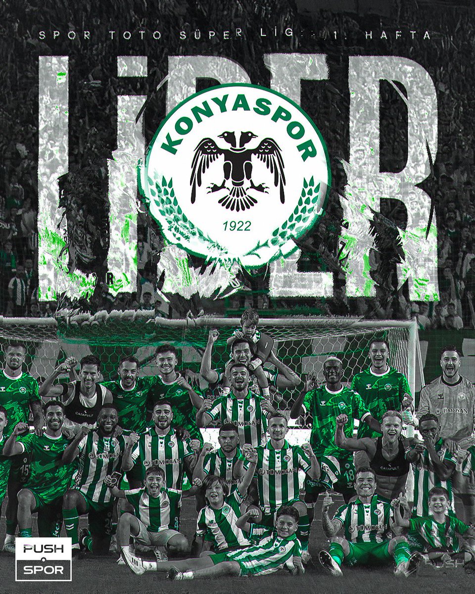 Konyaspor, Süper Lig’de 2. haftayı lider tamamladı.

Atılan Gol: 7
Yenilen Gol: 1 
Puan: 6