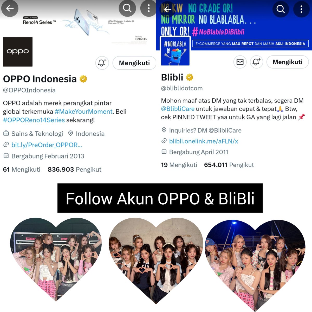 obangben's tweet photo. @bliblidotcom @OPPOIndonesia Jogging bareng si Fabli
Ketemuan di arena sports 
Ikutan GA dari #OPPOxBlibli 
Semoga ketemu Hearts2Hearts

Done all rules min ✅️ @bliblidotcom
wish me luck! Hayuk gengs ikutan @chiminje_
@mas_keiju @seungmo0w
🫶🏻❤️☺️

#OPPOxLaLaLaFest #OPPOxBlibli #OPPOReno14diBlibli https://t.co/FAB5Wep8pD