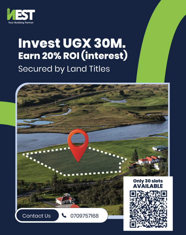 KakandeAlex's tweet photo. An Investment Opportunity.

@nestugltd is about to procure a big piece of land in Garuga Road at a good average price with plan to sell it in sub-divided portions.

12 dcml Av-Cost will be 45 million will potential upward sale of 70 million.

Want in? Real out to the team https://t.co/VFQ3WsjnSu