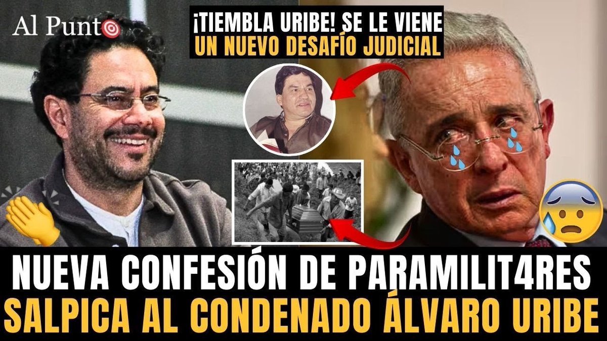 😱🚨¡URGENTE! Nueva confesión DE PARAMILIT4RES SALPICA A URIBE por M4SACRE de ITUANGO Y JESÚS M. VALLE
👉youtu.be/Vnu4YNpkATE