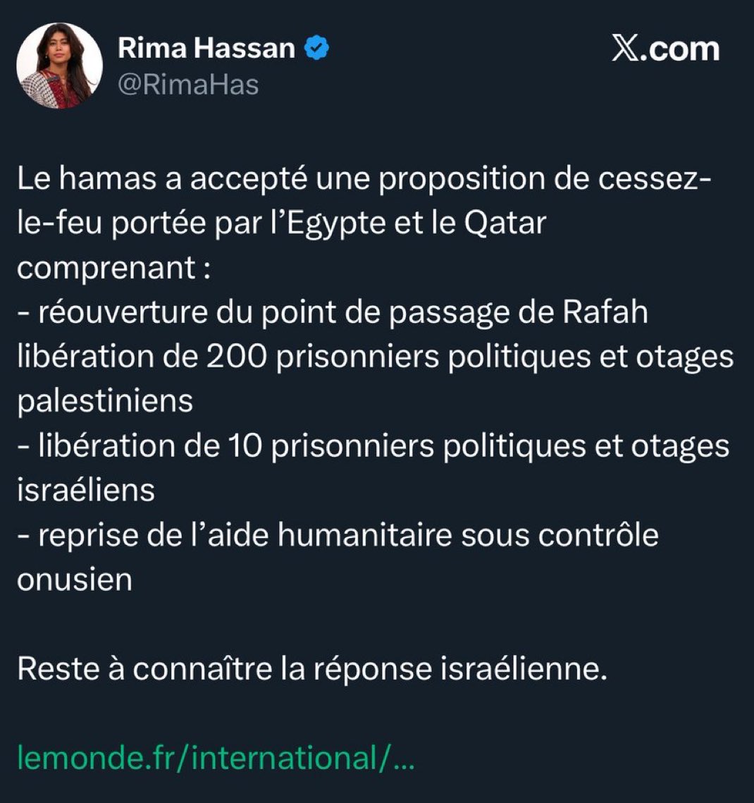 Donc elle est la voix du Hamas au parlement européen ? 

Un groupe terroriste à sa porte parole en Europe ?