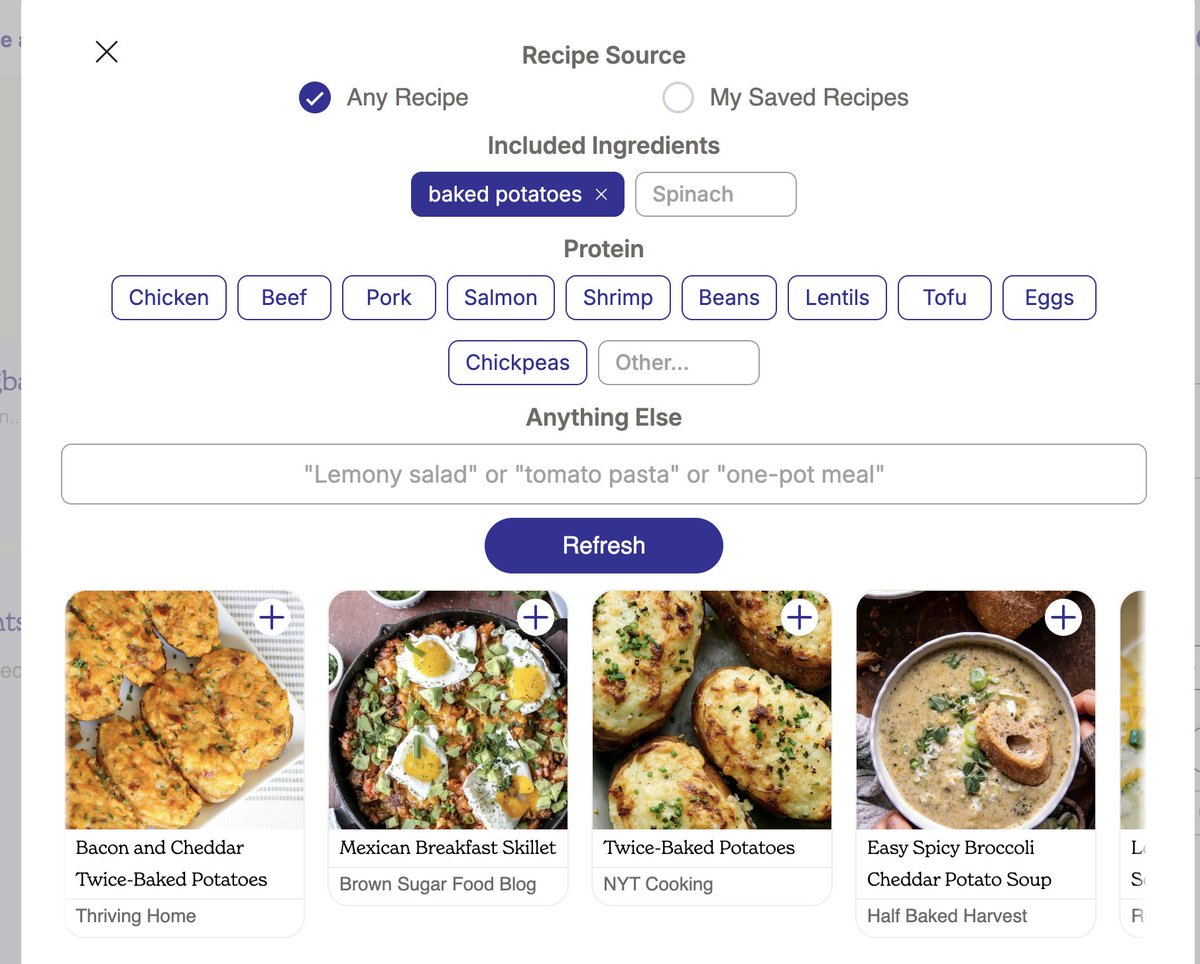 anngbaum's tweet photo. @saltcod if only there were a hybrid search-powered recipe database built on Postgres....... https://t.co/ye08ahOvLh