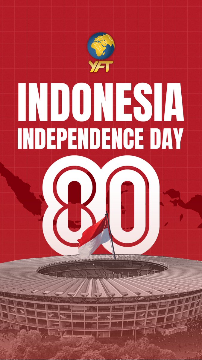 yftagency's tweet photo. Selamat hari kemerdekaan Indonesia 🇮🇩 ke 80. Semoga Indonesia selalu hebat di masa kini hingga di masa depan. 🎉🎊🎂.

#17agustus2025🇲🇨❤️ #indonesia #kemerdekaan #yftagency #harimerdeka https://t.co/97qbgfRGUE
