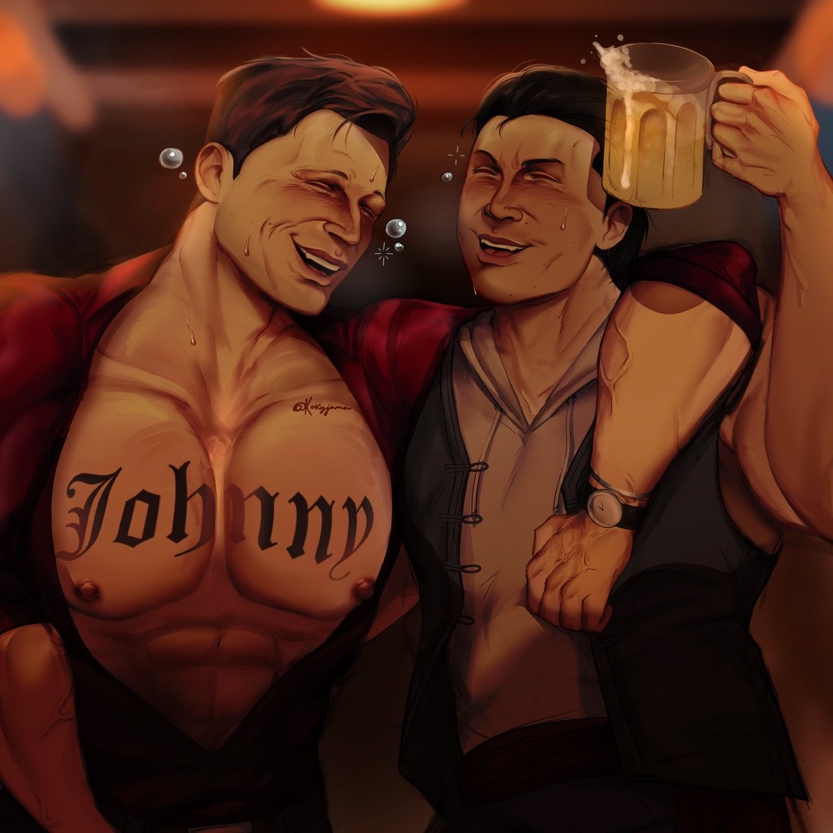 kakyjama's tweet image. party bros
#johnnycage #kunglao #MortalKombat