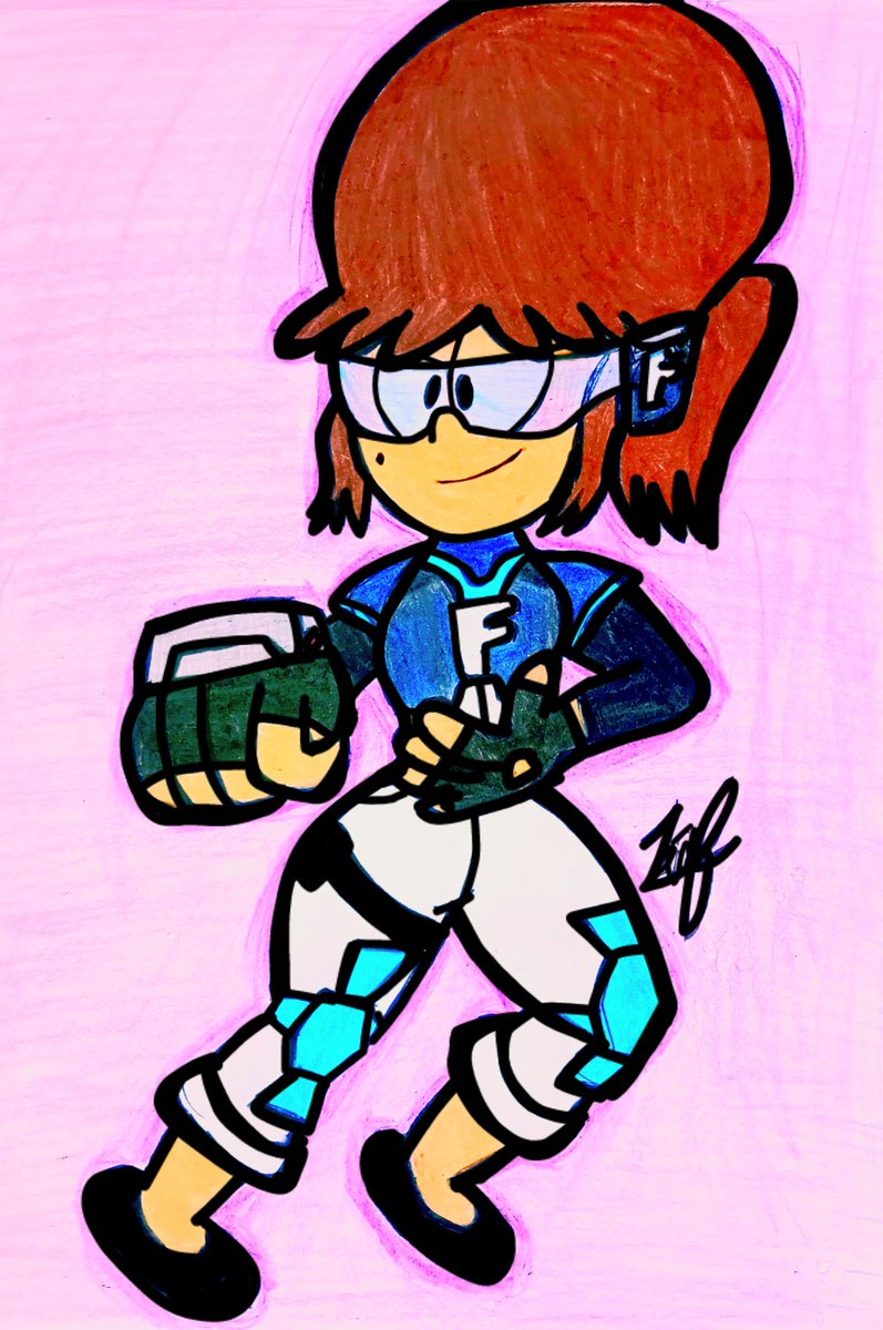 VlogsZea15091's tweet photo. COMMISSION.
I was asked to draw this artwork of Fiona from #TheLoudHouse cosplaying as Miko from #GlitchTechs.
#theloudhousefanart #FanArtCartoon #LincolnLoud #nickelodeon #loudhouse #fanart https://t.co/Gm8E1cy6gB