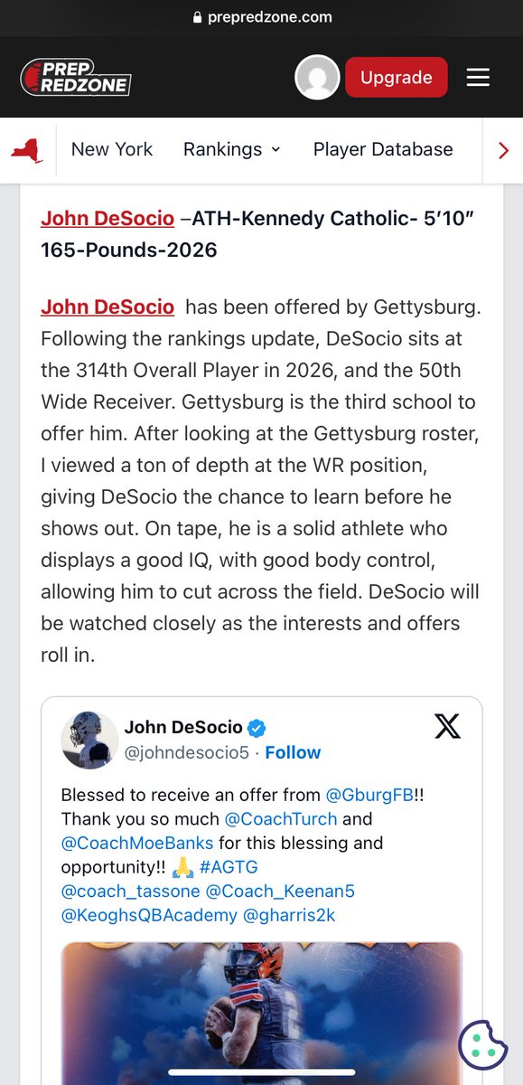 John DeSocio (@johndesocio5) on Twitter photo Thank you <a href="/PrepRedzoneNY/">Prep Redzone New York</a> <a href="/PRZcory/">Cory Lemer</a> for the write up✍️
<a href="/coach_tassone/">Dominick Tassone</a> <a href="/Coach_Keenan5/">Coach Sean Keenan</a> <a href="/KeoghsQBAcademy/">Keogh’sQBAcademy</a> <a href="/DomVinci4/">Dom Vinci</a> <a href="/gharris2k/">George Harris</a> Thank you <a href="/PrepRedzoneNY/">Prep Redzone New York</a> <a href="/PRZcory/">Cory Lemer</a> for the write up✍️
<a href="/coach_tassone/">Dominick Tassone</a> <a href="/Coach_Keenan5/">Coach Sean Keenan</a> <a href="/KeoghsQBAcademy/">Keogh’sQBAcademy</a> <a href="/DomVinci4/">Dom Vinci</a> <a href="/gharris2k/">George Harris</a>