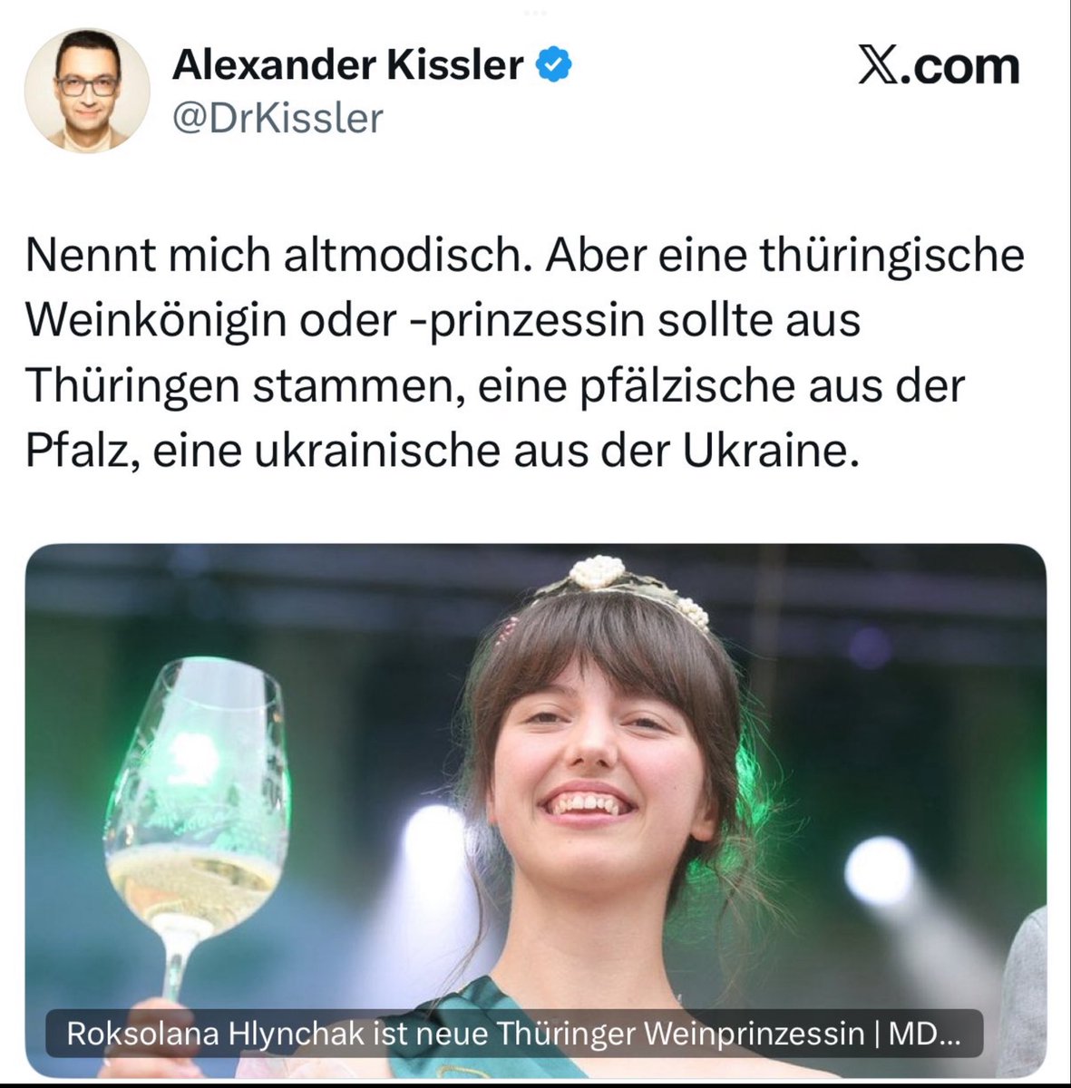 Nennt mich altmodisch. Aber 2025 sollten JJournalisten nicht so daherschreiben, wie 1935