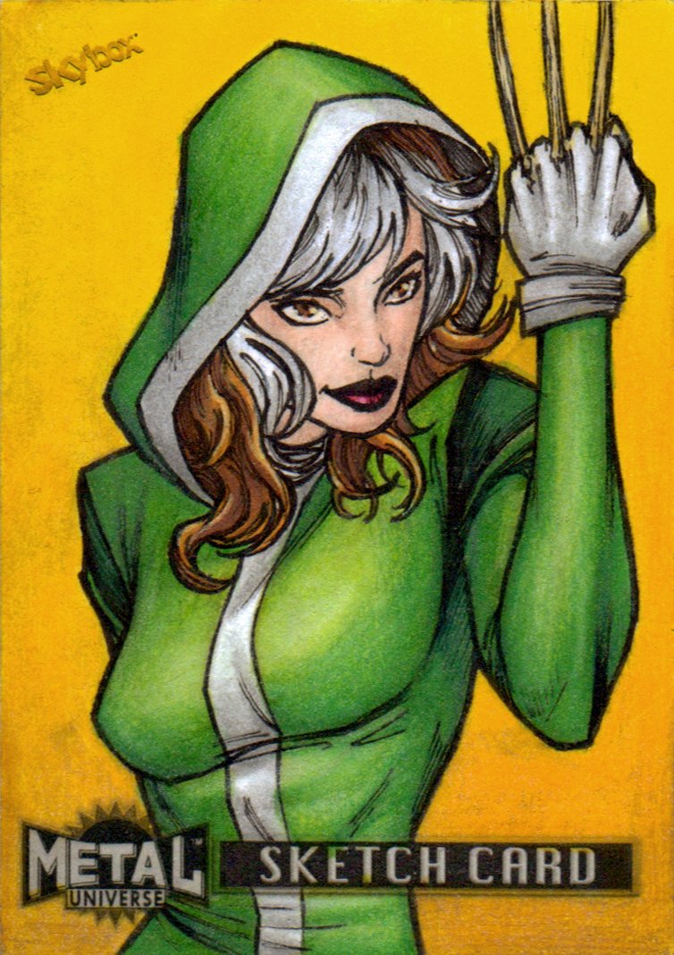 DavidriverArt's tweet photo. Sketch Card: Rogue

Metal Universe Avengers - Upper Deck/Marvel
@UpperDeckEnt https://t.co/kF4f3YkF2p