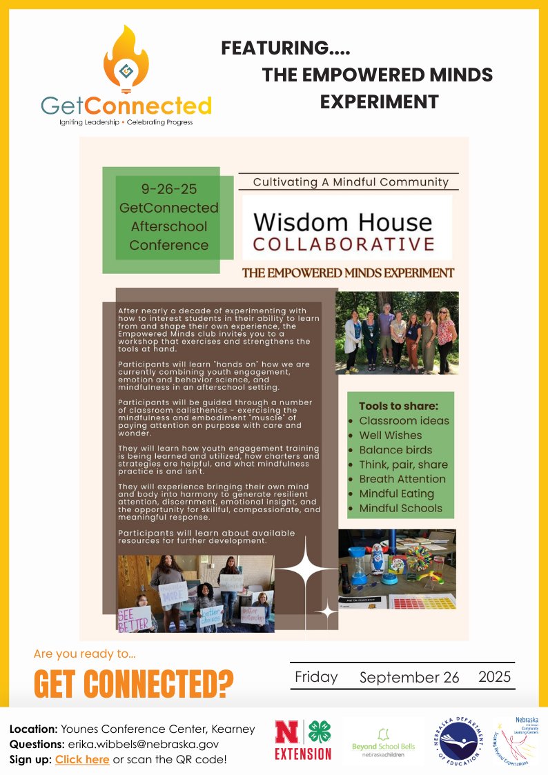 ✨ We’re thrilled to welcome Aaron Weiner from Wisdom House Collaborative as a presenter at the GetConnected Afterschool Conference! Don’t miss his session! 🙌