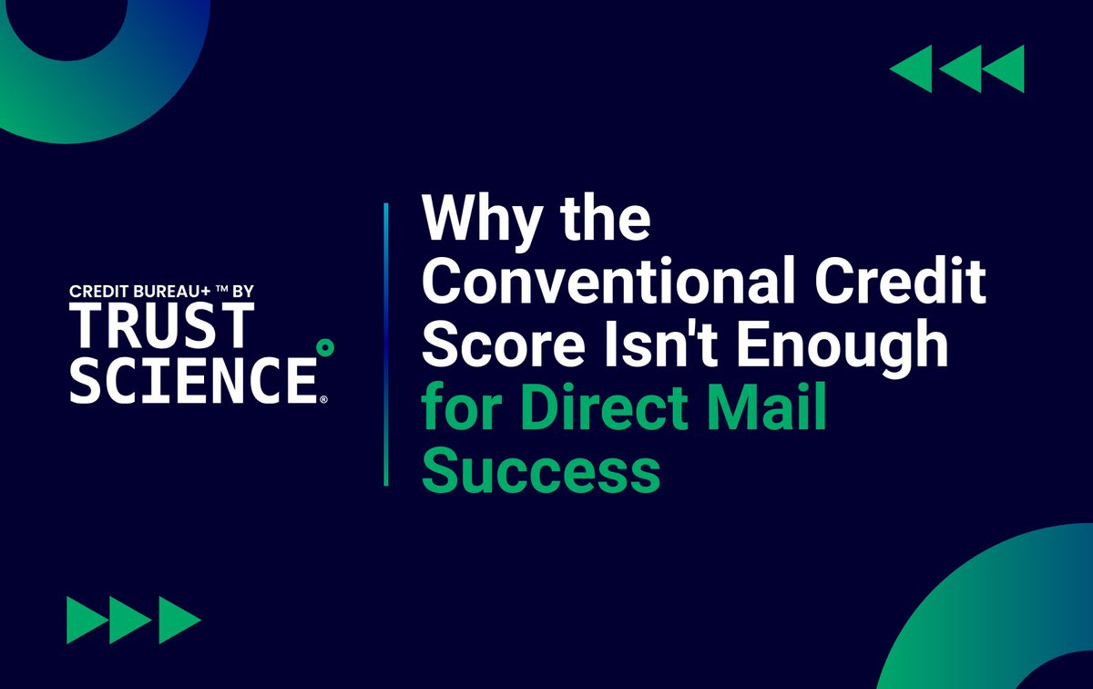 Traditional credit scores limit direct mail success, forcing lenders to choose between low risk and high response. 
Our dual-score approach identifies Invisible Primes™, boosting conversion by 3x and reducing defaults by 13%. 🚀
Read the blog: trustscience.com/blog/conventio…
#Lending