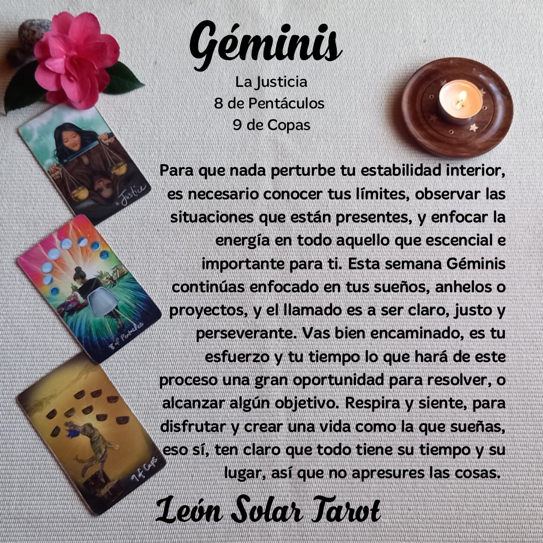 LeonSolarTarot's tweet photo. 🔸 Taróscopo semanal 🔸 
Energías disponibles 
Parte 1

⭐Semana del 18 al 24 de #Agosto2025 

#Aries ♈
#Tauro ♉
#Geminis ♊
#Cancer ♋
#Tarot
#Chile
#LeonSolarTarot 🦁 https://t.co/ssjUs2clcX