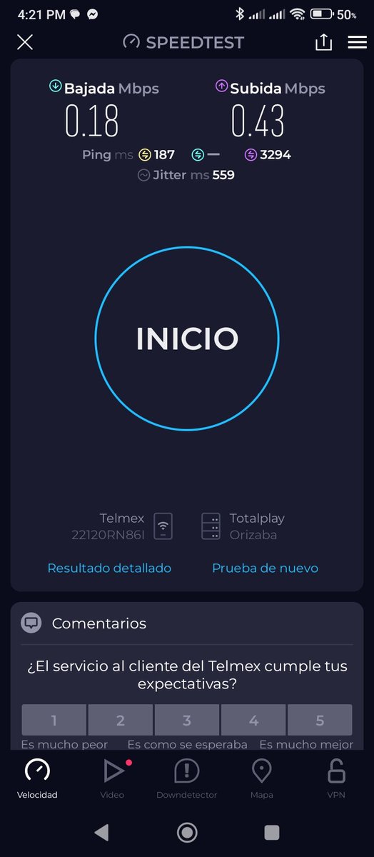 atshtare's tweet photo. @Telmex @TELMEXSoluciona @Profeco @carlosslim Aqui esta su exceso de velocidad, dos semanas con intermitencias y cero soluciones, seis llamadas para recordar que se debe pagar a tiempo, pero de servicio técnico ni una sola https://t.co/HFYkcULdLk
