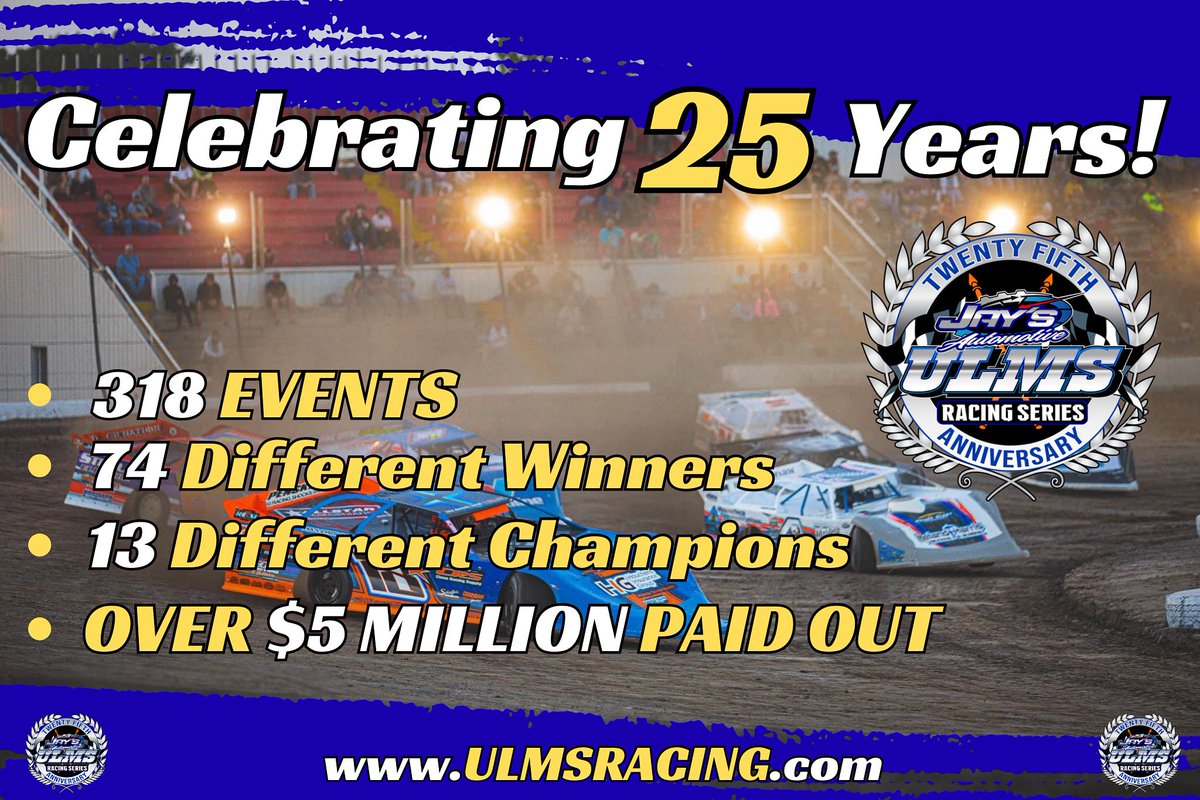 United Late Model Series (@ulmslatemodels) on Twitter photo ๐
๐๐ ๐๐๐๐๐๐๐๐๐ ๐๐๐๐๐๐๐ ๐ฃ 
August 18, 2025
<a href="/ULMSLateModels/">United Late Model Series</a> Celebrates ๐๐ ๐๐๐๐ซ๐ฌ ๐จ๐ Super Late Model Racing 
๐
๐ฎ๐ฅ๐ฅ ๐๐ซ๐๐ฌ๐ฌ ๐๐๐ฅ๐๐ฌ๐๐ ๐๐ฏ๐ข๐๐ฅ๐๐๐ฅ๐ ๐๐๐ซ๐: ๐
ulmsracing.com/united-late-moโฆ ๐
๐๐ ๐๐๐๐๐๐๐๐๐ ๐๐๐๐๐๐๐ ๐ฃ 
August 18, 2025
<a href="/ULMSLateModels/">United Late Model Series</a> Celebrates ๐๐ ๐๐๐๐ซ๐ฌ ๐จ๐ Super Late Model Racing 
๐
๐ฎ๐ฅ๐ฅ ๐๐ซ๐๐ฌ๐ฌ ๐๐๐ฅ๐๐ฌ๐๐ ๐๐ฏ๐ข๐๐ฅ๐๐๐ฅ๐ ๐๐๐ซ๐: ๐
ulmsracing.com/united-late-moโฆ