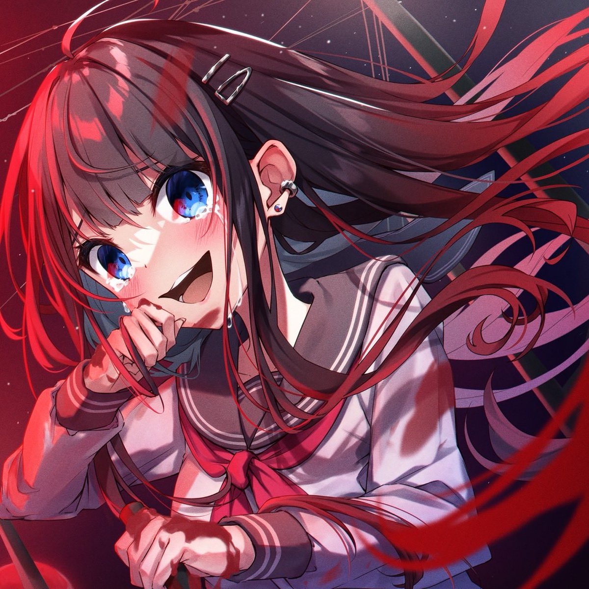 8.20 New single 『赤い実』release.🔪🔪🔪

もう間もなくです！
各サブスクで今夜24:00にリリースします

------------『私の幸せって思ってたの。これが愛なんだって思ってたの。』-----------------

イラスト(<a href="/Yashin_DLCX/">Yashin@秋M3 え-17b</a> )