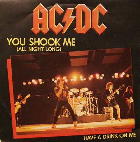 Aug 19, 1980: 45 years ago, AC/DC released "You Shook Me All Night Long" as the 1st single from Back in Black. #80s