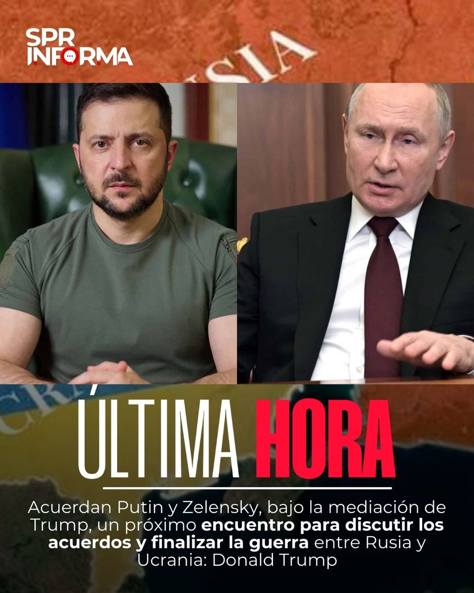 #ÚltimaHora | #Internacional 

El presidente de #EEUU, Donald Trump, informó que, tras reunirse con líderes europeos y con el presidente ucraniano Volodímir Zelensky, sostuvo una llamada con el mandatario de #Rusia, Vladimir Putin, e inició los preparativos para una cumbre