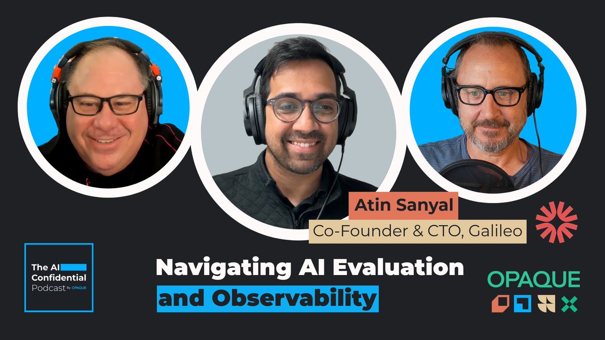 AI Confidential Podcast 
S2 Ep4 - Navigating AI Evaluation &amp; Observability
GenAI outputs can be unreliable. Galileo co‑founder/CTO  <a href="/atinsanyal/">Atindriyo Sanyal</a>  introduces evaluation agents and ChainPoll to catch hallucinations and boost reliability podcast.aiconfidential.com. Learn how metrics and