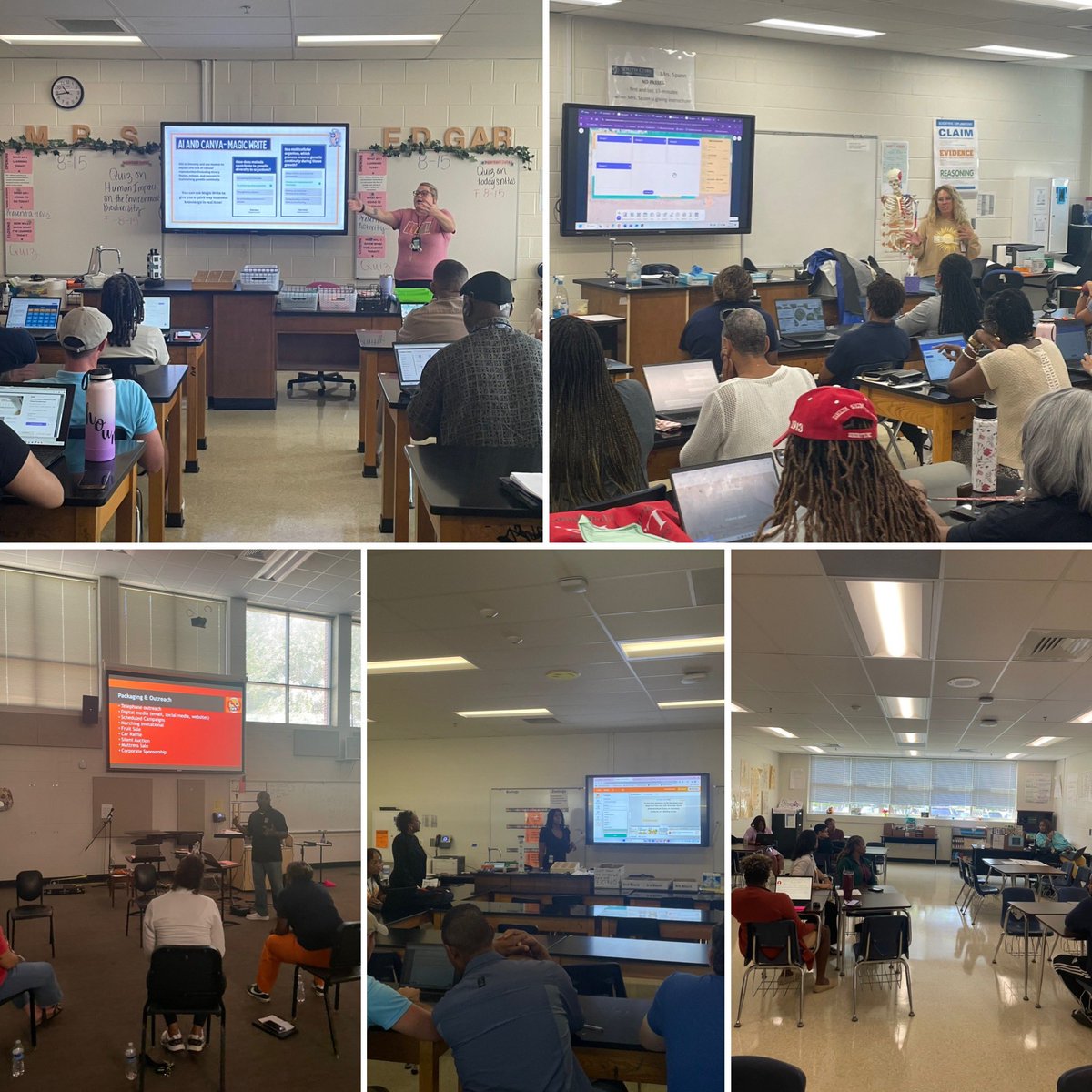 tommyjperry's tweet photo. Our teachers did a great job presenting to their colleagues on our Digital Learning Day Staff Development Series PD sessions! #EngageEmpowerSucceed #Soarwithpride @scobb_eagles https://t.co/paHb1liUWr
