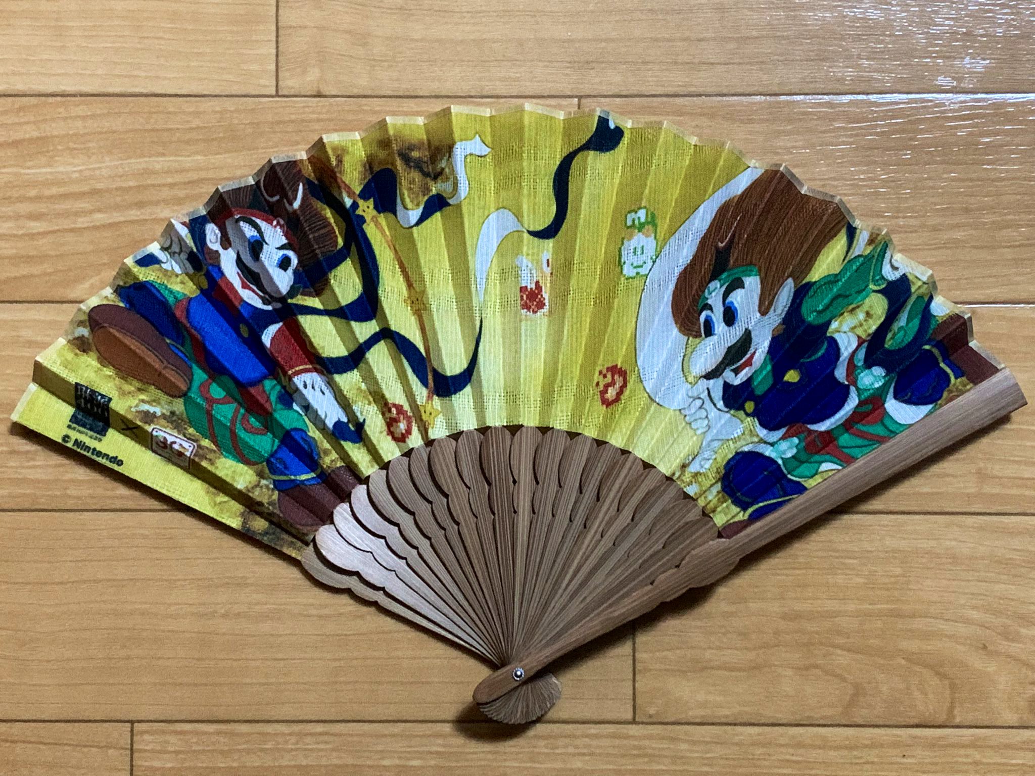 クラブニンテンドー景品 キャラクター絵扇子 任天堂 送料無料 新品未開封 クラブニンテンドー景品 キャラクター絵