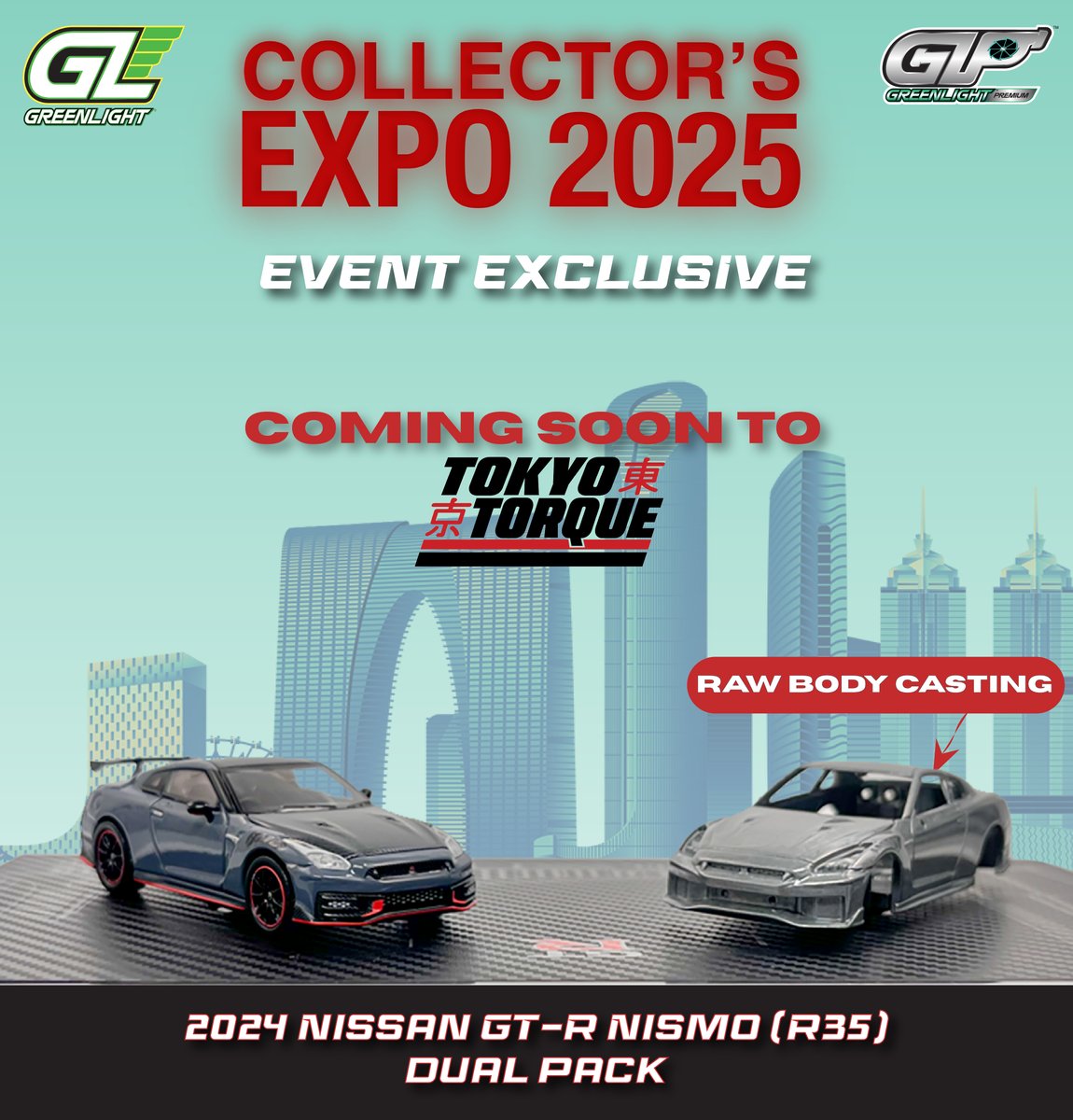 🚨 New Tooling!
The 2024 Nissan GT-R Nismo (R35) Dual Pack debuted at the 2025 GreenLight Walterson’s Expo!
Includes a fully decorated Nismo, raw casting, &amp; butterfly packaging.
GLP Asia exclusive—until now.
Missed it? Follow us so you don’t miss the next drop. 👀
#GTRNismo