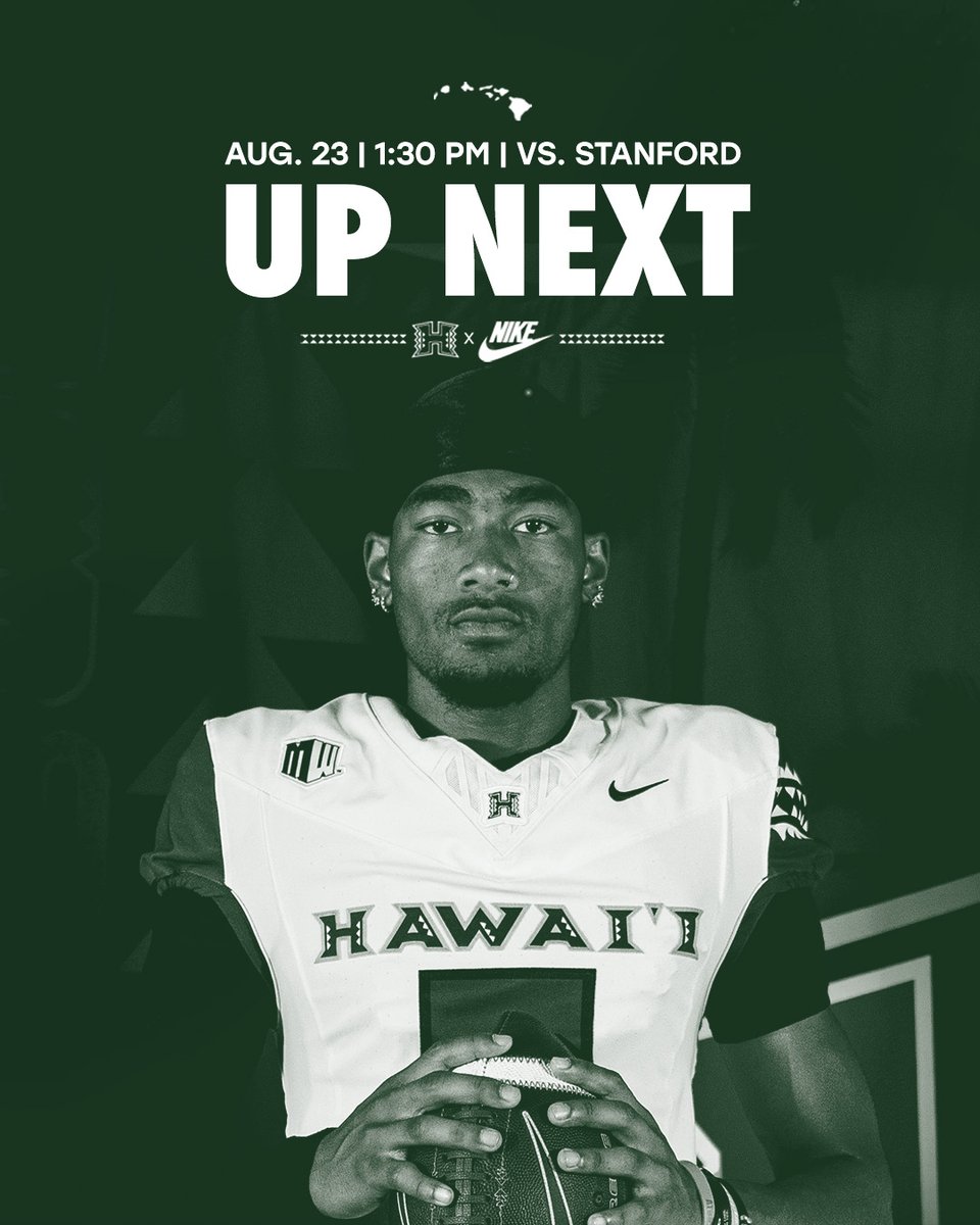 HawaiiFootball's tweet photo. Week 0 Warriors.

#BRADDAHHOOD x #GoBows https://t.co/nNpFrH6OQS