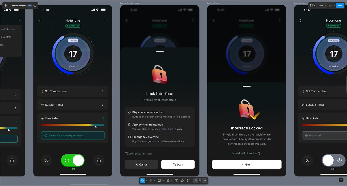 Mobile design for health and wellness smart app✨