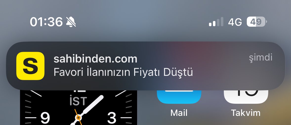 Bol n’li iyi geceler mesajım geldi