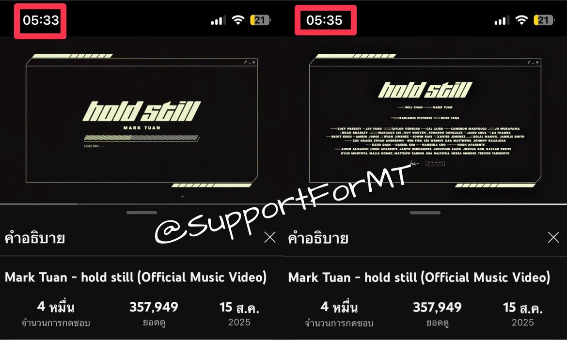 ✨ แจกกิจสตรีม กิจที่ 19
(สตรีม YouTube )

💰 แจก 200 บาท 2 รางวัล

✅รี+เฟบ+เมนชั่นส่งรูปแค็ปจากยูทูป ให้เห็นเวลาเริ่มและจบ+แชร์ลิงค์ พร้อมติดแท็ก👇

🔗 youtu.be/yUGWccYjrYI?si…

#holdstill #MarkTuan #段宜恩 
#마크 <a href="/marktuan/">Mark Tuan</a> <a href="/DNAmngmnt/">Mark Tuan Official</a>

(สุ่มเมื่อยอดวิวครบ 4 แสน )