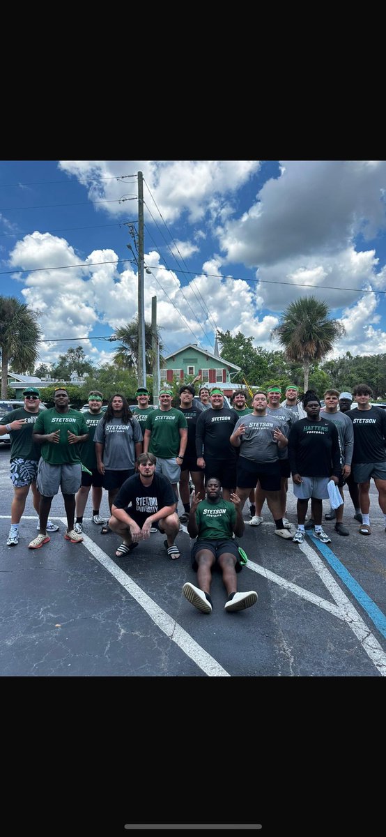 Proud of these dudes! Straight from a scrimmage into serving! Helping hands for move in day! 

HATTER NATION, we’re almost there!