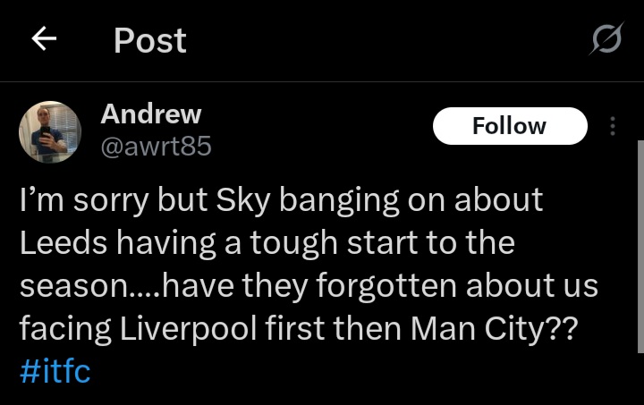 Feck me they never stop. Not even in the premiership now and going on about the opening fixtures of 24-25 season. You couldn't even get a win of this season in your opening 2 games and lost a cup game. Has it been a difficult start this year 🤫