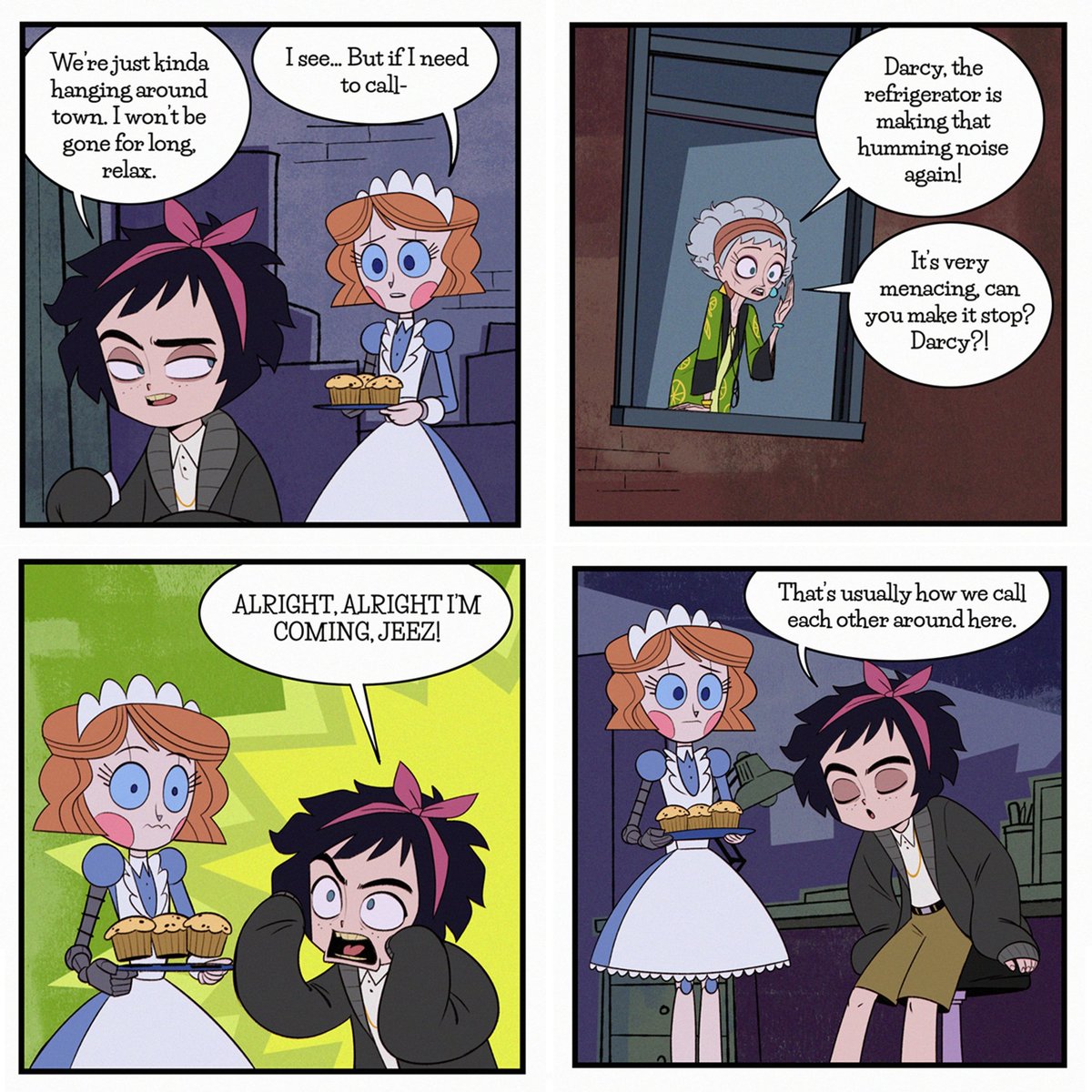 Playdate Part 1

Emmy brings Darcy some muffins.

If you want to read the latest Emmy episode before it even hits Webtoon, please follow the Patreon linked in the bio!

#emmytherobot #webtoon #comics