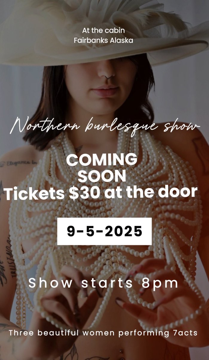 Raynedownonyou_'s tweet photo. Come join me and my girls for a burlesque performance in Fairbanks Alaska at the cabin ���😁 gonna be a fun night https://t.co/rVX8rN3Fxh