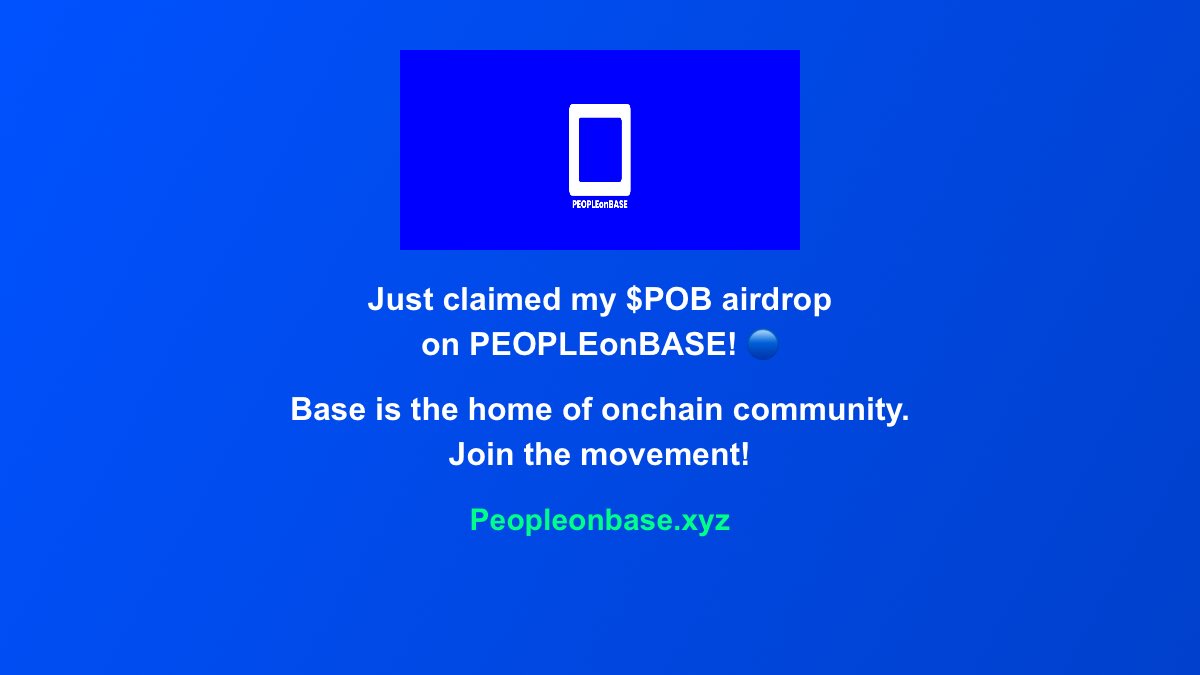$POB claim with banner