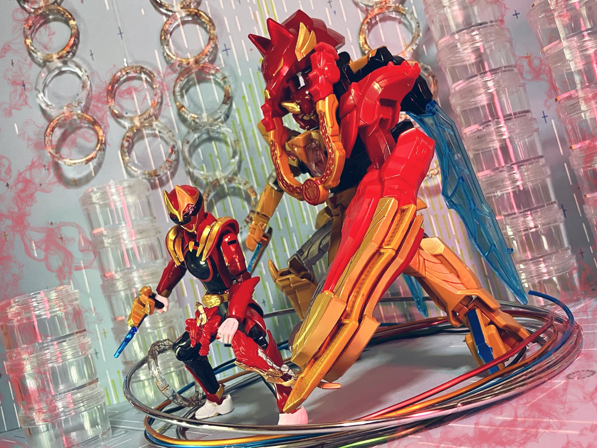 塗装完成品】ミニプラ ゴジュウジャー テガソードロボ 絶莉 on X