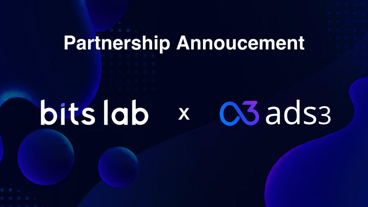 0xbitslab's tweet image. 🚀 Partnership Announcement
BitsLab 🤝 Ads3 @ads3_ai

We’re excited to announce our partnership with Ads3, the Web3.0 data-driven intelligent advertising platform.

Through the deep integration of AI, blockchain, and security, we’ll work together to build a safer, more…