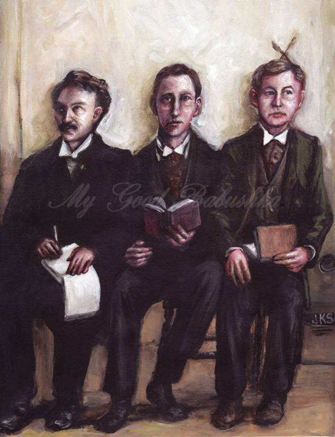 JulieKSchuler's tweet image. The Studious Men. 
Original Painting
Available from the artist

jschulerart.etsy.com/listing/238296…

#painting #students #scholars #groupportrait #books #lecture #notes