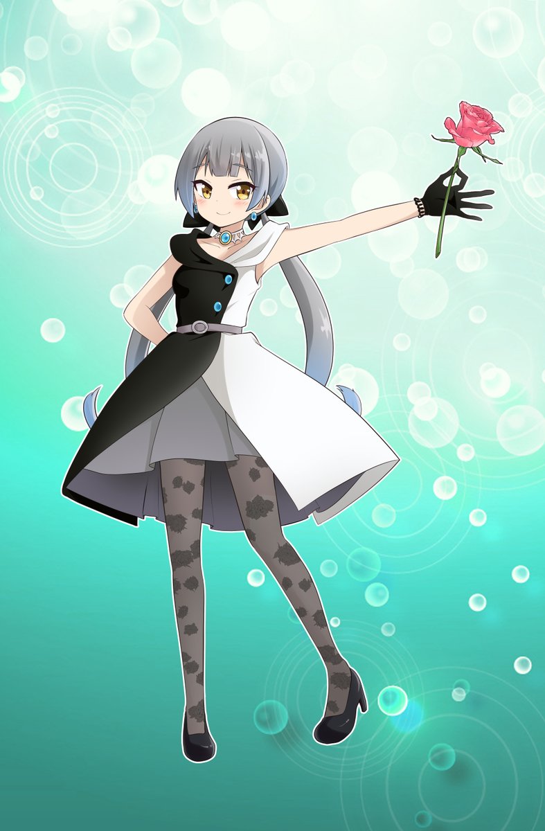 「しず子(ラブライブ虹ヶ咲)のコスプレする水鳥水花を描きました。 姉妹そろってラブ」|時止ざまおのイラスト