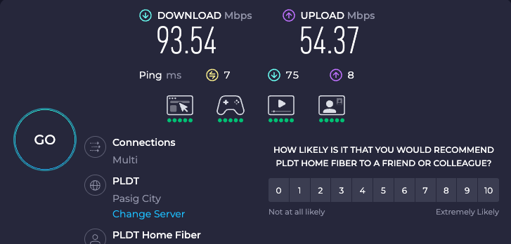 ObedCutaran's tweet photo. @PLDTHome @PLDT_Cares I'm paying 2,699/month for a 700mbps and I not even getting your min speed reliability of 210mbps. I've reported this twice already, still no improvement. https://t.co/UQfMeH7o6C