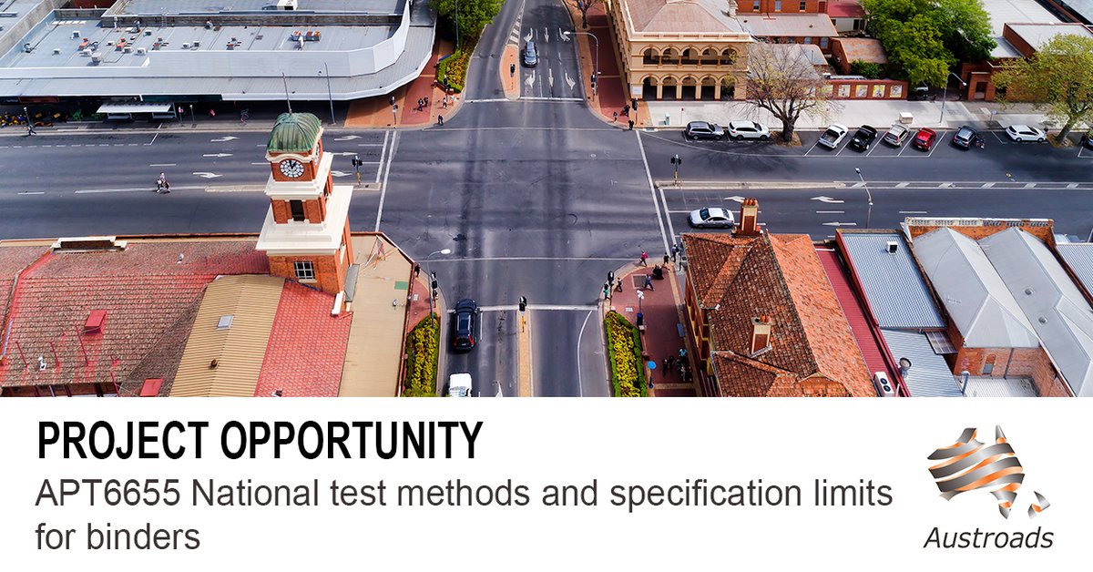 #Austroads is inviting proposals for a research initiative to develop national test methods and specification limits for polymer-modified binders using Dynamic Shear Rheometers. 
Tender closes Thursday, 11 September 2025 at 3 PM (AEST). Learn more here: austroads.gov.au/tenders
