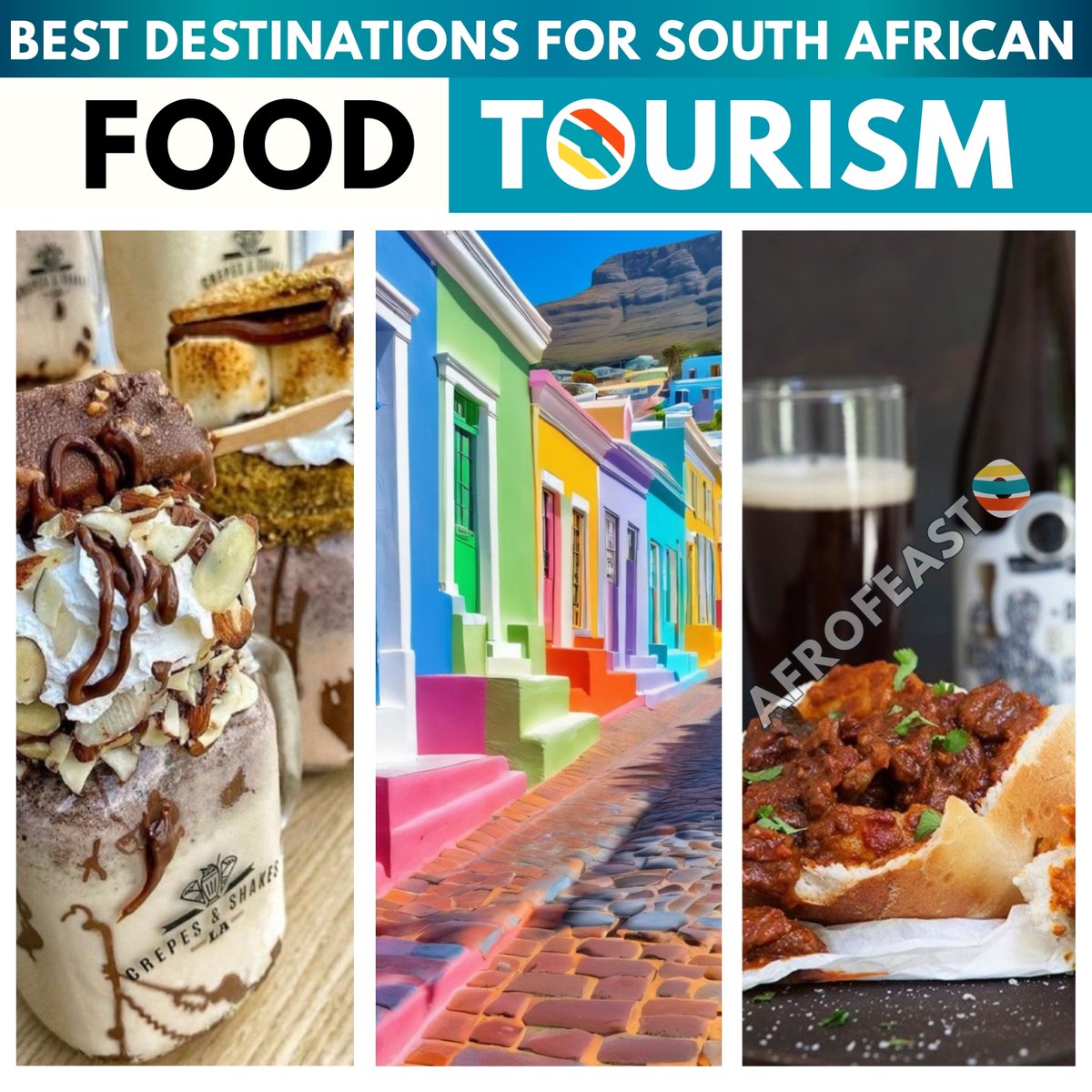 afrofeast's tweet photo. Discover the best destinations for South African food tourism 🍽️🇿🇦. From Cape Town’s gourmet scene to Durban’s spicy curries and township street food in Soweto, explore rich flavors, local traditions, and unforgettable culinary adventures. Taste the culture, live the experience! 🌍

Visit our website for more info: https://t.co/w5R0VY7mVa

#Afrofeast #Afrofeasttravel #Food #SouthAfricanFood #FoodTourism #CapeTownEats #DurbanCuisine #SowetoStreetFood #MzansiFlavors #TravelSouthAfrica #AfricanCuisine