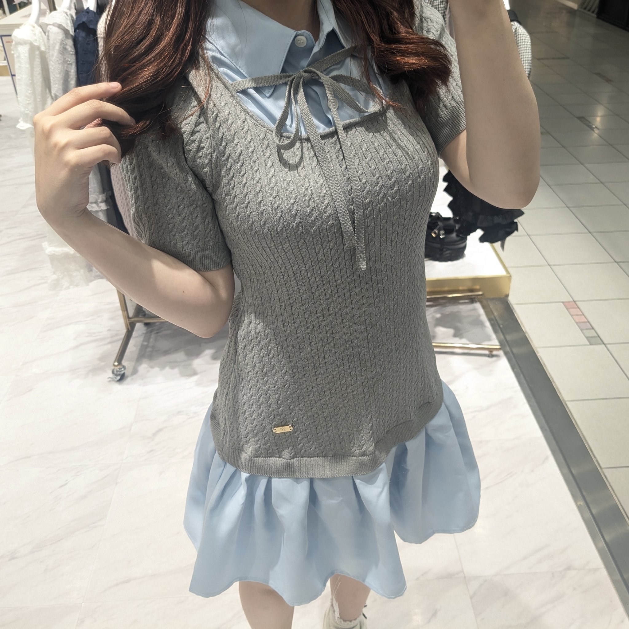 evelyn 　ドッキングシャツOP　お値下げ⭕ evelyn on X: 