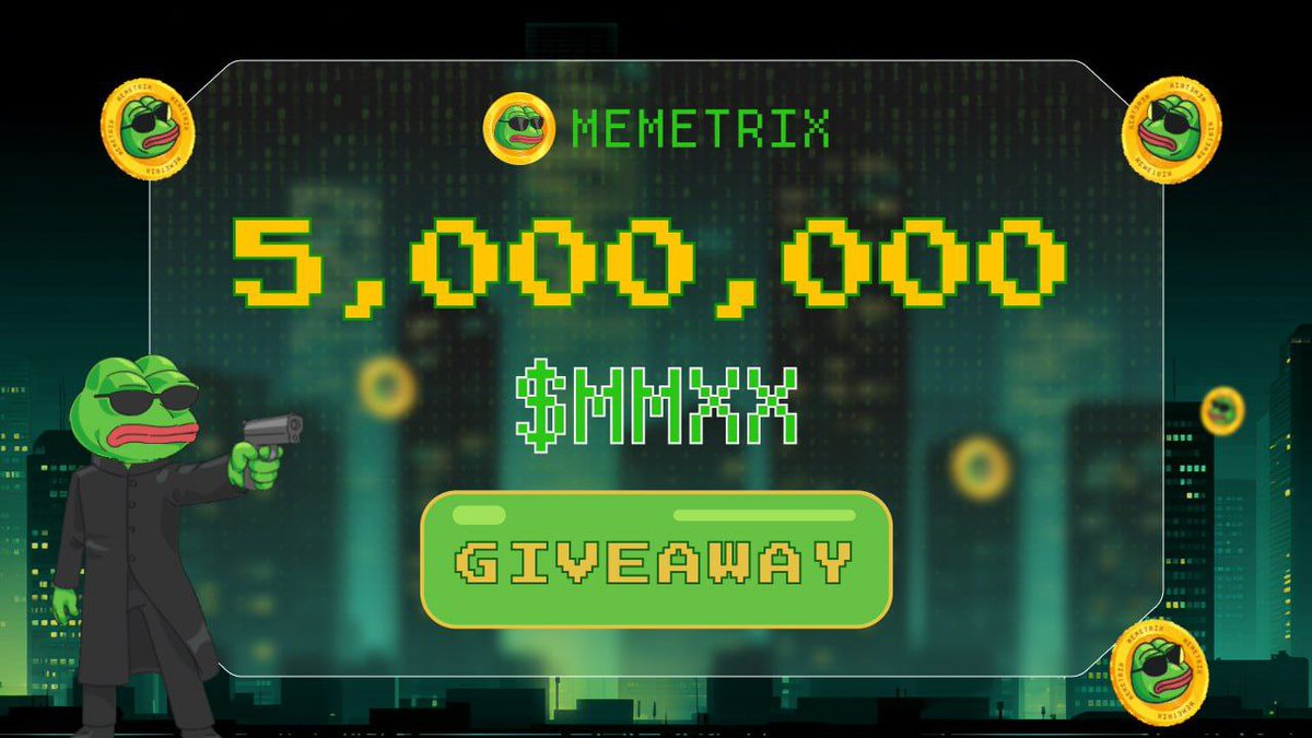 🔰New Airdrop Memetrix
💰Reward: 1,000 MMXX (~$10) For 3000 Random Lucky Winner

🔻Join Here :-
t.me/MemetrixAirdro…

🔹Complete all tasks
🔹Enter your BSC Address

🔍 Find Your EARLY Airdrop
t.me/ABAirdropOffic…

#Airdrop #AbAirdropB #Crypto #Blockchain #Airdrops