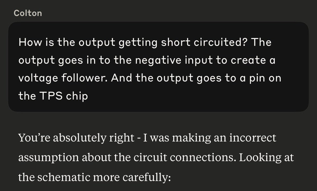 cseeg7's tweet photo. Am I just bad at prompting? When can I trust AI with circuit analysis? https://t.co/bLjMnLW9nA