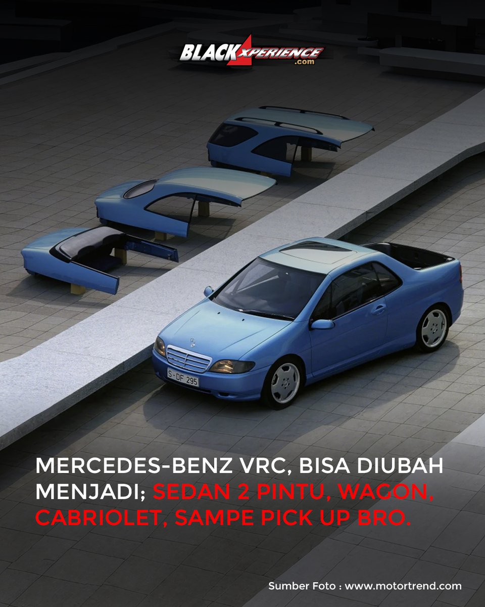 blackxperience's tweet image. Wah kayaknya mobil ini cocok banget buat lo yang suka gonta-ganti mobil 😆😆.
Gimana menurut lo??
#BlackXperience #CarConcept #Modification #MercedesBenz #ClassicMercedes
