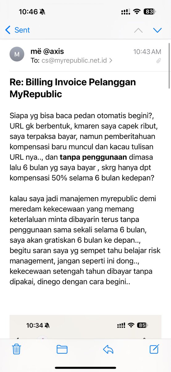 Sudah bayarin lagi, eh baru muncul dinego padahal 6 bulan sebelumnya sudah capek penjelasan tidak terpakai meski ada pembayaran

<a href="/MyRepublic/">MyRepublic</a> <a href="/MyRepublic_IDN/">MyRepublic Indonesia</a> <a href="/ID_MyRepublic/">MyRepublic Indonesia</a> <a href="/MyRepublicIndo/">MyRepublic Indonesia</a> <a href="/Layanankonsumen/">Layanan konsumen</a> <a href="/djedkomdigi/">DJED.Komdigi</a>