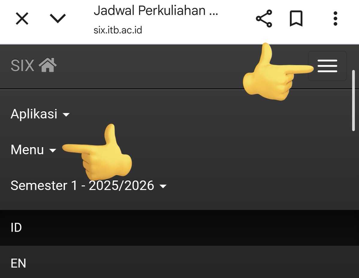 ahmadkrn7's tweet photo. Caranya: 
Kelass --> Pencet garis 3 (pojok kanan atas) --> Menu --> Jadwal dan Ruangan --> Selesaii https://t.co/QkSSSReVlz